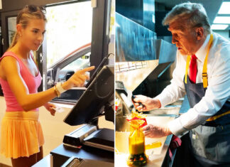 Dedesinin izinden giden Kaı Trump, fast food zincirinde çalıştı