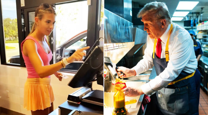 Dedesinin izinden giden Kaı Trump, fast food zincirinde çalıştı