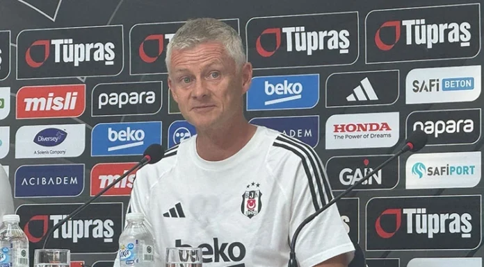 Beşiktaş Teknik Direktörü Solskjaer, Lausanne maçı öncesi basın toplantısı düzenledi