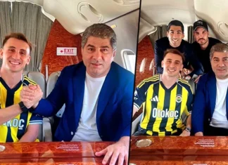 Kerem Aktürkoğlu, Fenerbahçe formasını giydi. İstanbul’a geliyor