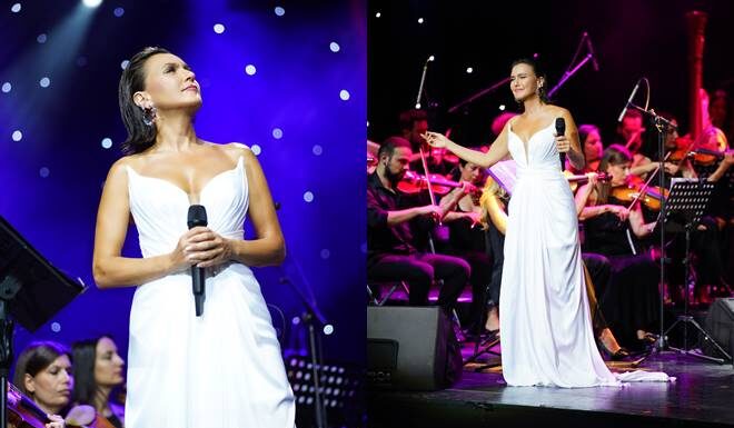 Yağmura rağmen Şevval Sam coşkusu