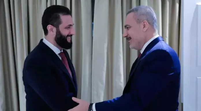 Dışişleri Bakanı Hakan Fidan Suriye Cumhurbaşkanı Ahmed Şara ile görüştü