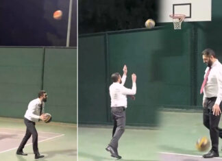 Suriye Cumhurbaşkanı Ahmed Şara, ABD’li komutanlarla basketbol oynadı