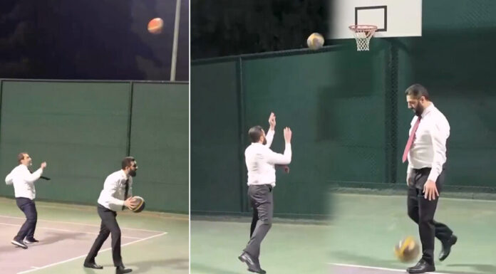 Suriye Cumhurbaşkanı Ahmed Şara, ABD’li komutanlarla basketbol oynadı