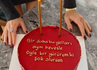 Hande Erçel’in pastasındaki mesaj gündem oldu