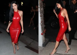 Kylie Jenner yılbaşı davetine katıldı