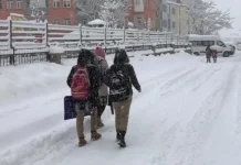 9 il için sarı kodlu uyarı: Birçok ilde eğitime kar engeli