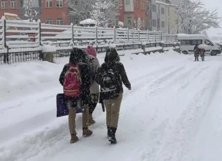 9 il için sarı kodlu uyarı: Birçok ilde eğitime kar engeli