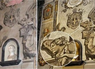 Melek figürü restorasyondan sonra Meloni’ye benzetildi