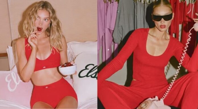 Model Elsa Hosk Sevgililer Günü Moduna Girdi