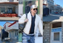Brad Pitt Ege’de kamera karşısında