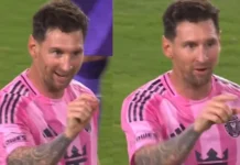 Lionel Messi serbest vuruştan attı, yaptığı hareket olay oldu