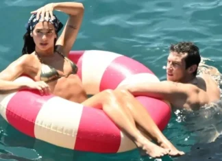 DUA LIPA VE CALLUM TURNER BALAYINA ÇIKTI