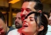 ÇAĞATAY ULUSOY VE ASLIHAN MALBORA ÇİFTİ DÜĞÜNDE GÖRÜNTÜLENDİ