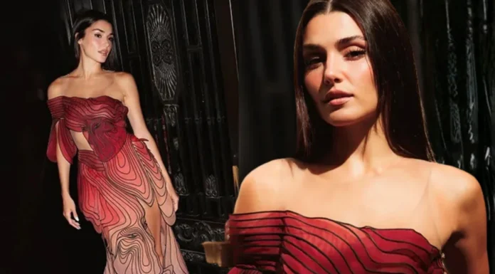 HANDE ERÇEL PARİS’TE MODA HAFTASINA KATILDI