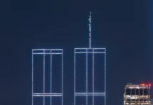 2.977 DRONLA İKİZ KULELER GÖKYÜZÜNE ÇİZİLDİ