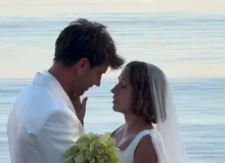 ZEYNEP BASTIK VE SERKAY TÜTÜNCÜ ÇEŞME’DE DÜNYAEVİNE GİRDİ